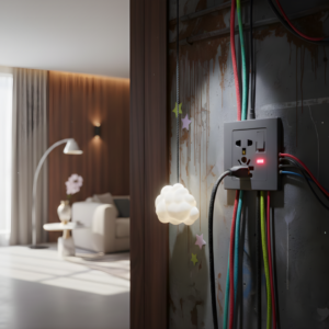 Smart Trust 5 in 1 Multi Plug Power Socket Wall Display