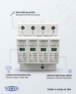 4-pole-ac-spd-terminals-and-earth-grounding-connection